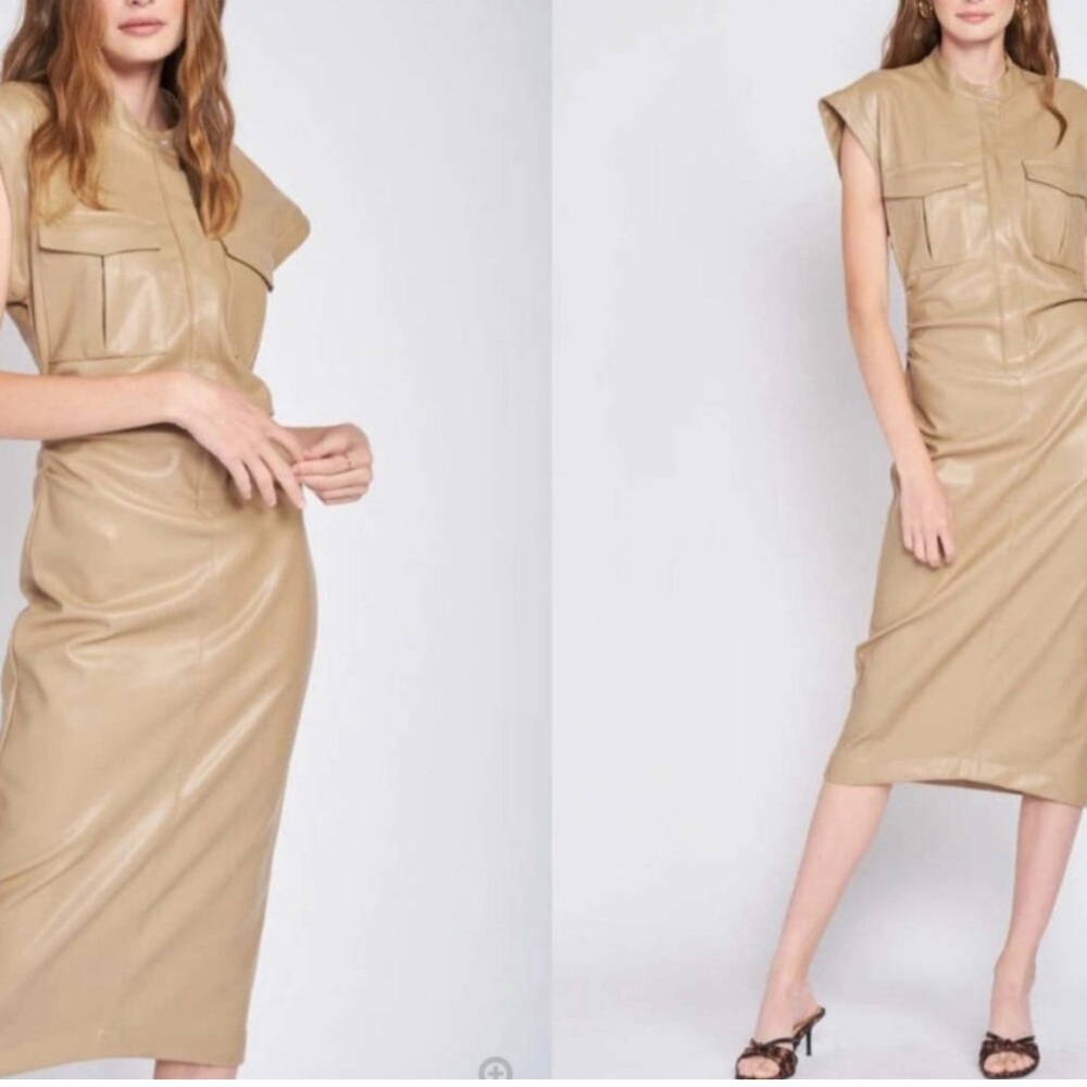 En Saison Leather Midi